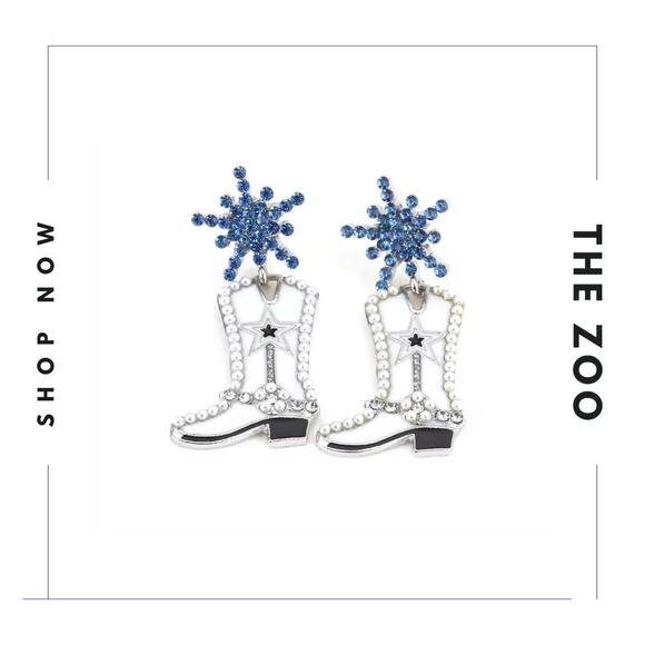 Dallas Cowboys Earrings - Picture 1 of 1